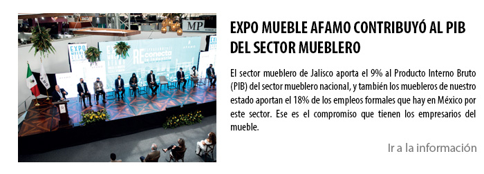 EXPO MUEBLE AFAMO CONTRIBUYÓ AL PIB DEL SECTOR MUEBLERO