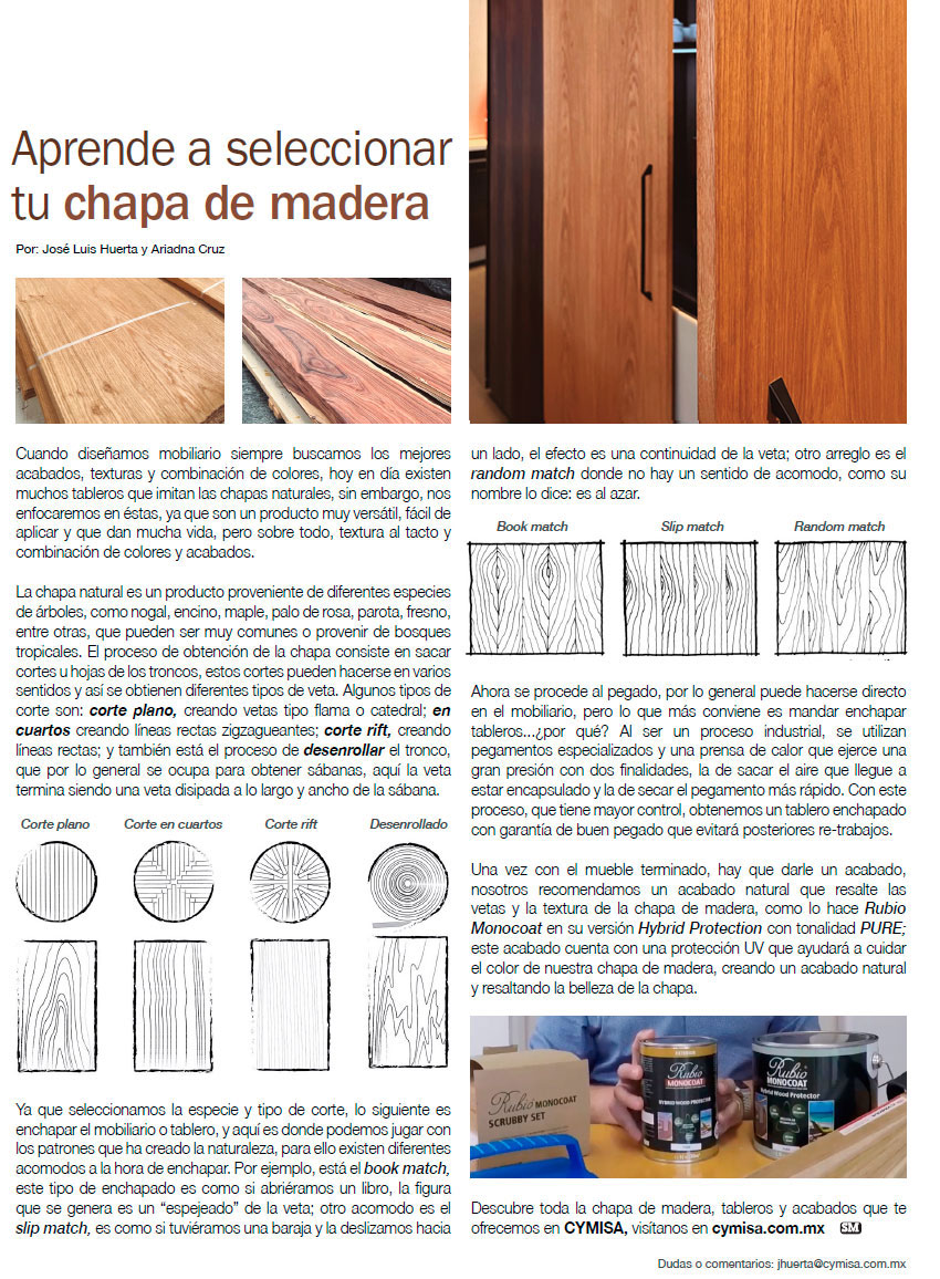APRENDE A SELECCIONAR TU CHAPA DE MADERA