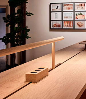 MUEBLES MODULARES DE ENCINO ROJO