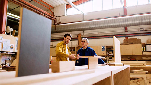 MUEBLES MODULARES DE ENCINO ROJO