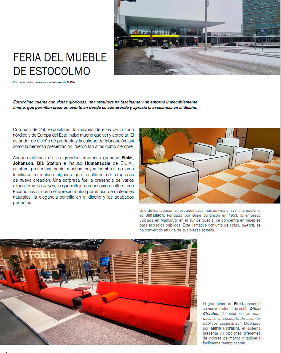 FERIA DEL MUEBLE DE ESTOCOLMO