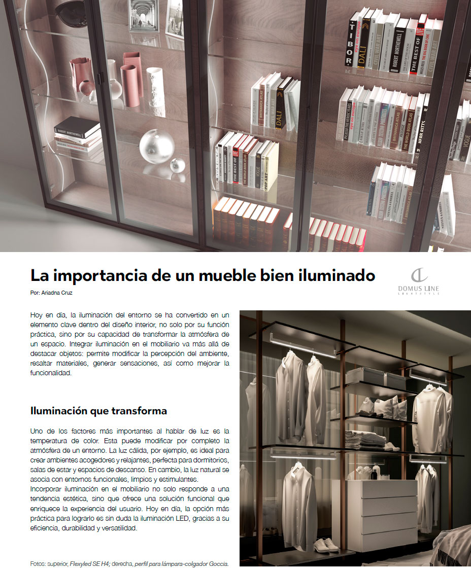 LA IMPORTANCIA DE UN MUEBLE BIEN ILUMINADO