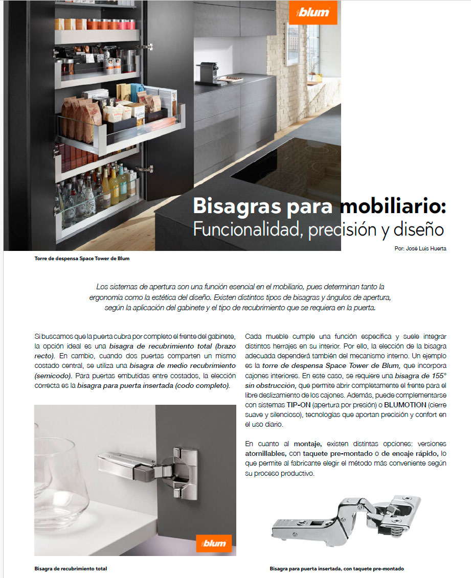 BISAGRAS PARA MOBILIARIO
