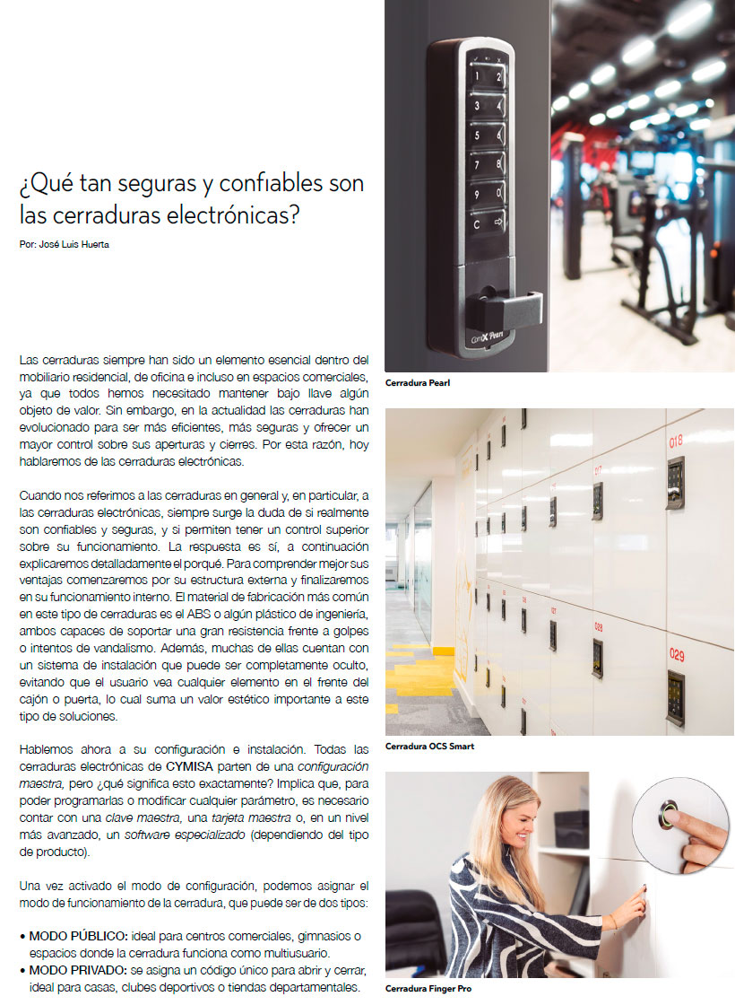 CERRADURAS ELECTRÓNICAS