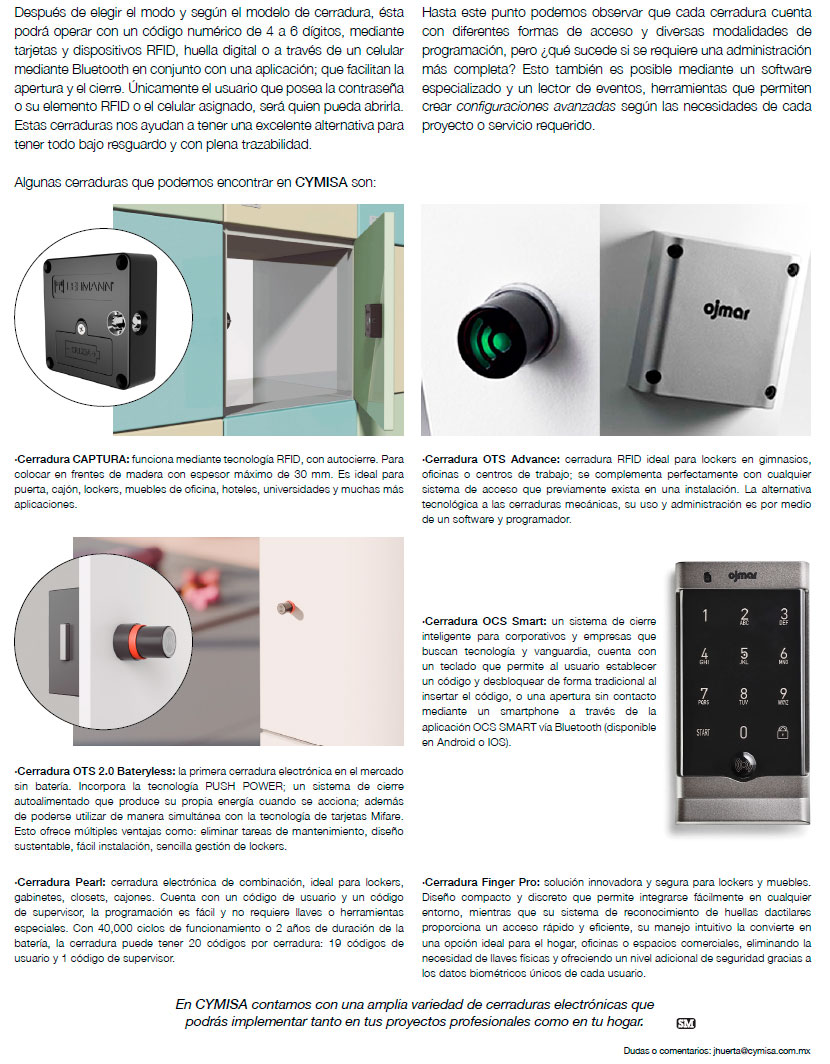 Cerraduras electrónicas