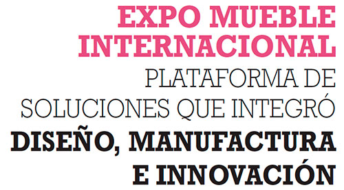 EXPO MUEBLE INTERNACIONAL PLATAFORMA DE DISEÑO